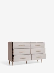 Grey Adelaide Oak Effect 6 Drawer Chest of Drawers - Image 10 of 11