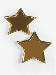 Rockett St George Set of 2 Gold Star Side Plates - Image 3 of 3