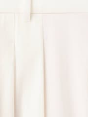 Mango White Pleat Detail Balloon Trousers - Image 5 of 6