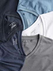Blue V-Neck T-Shirts 5 Pack - Image 8 of 15