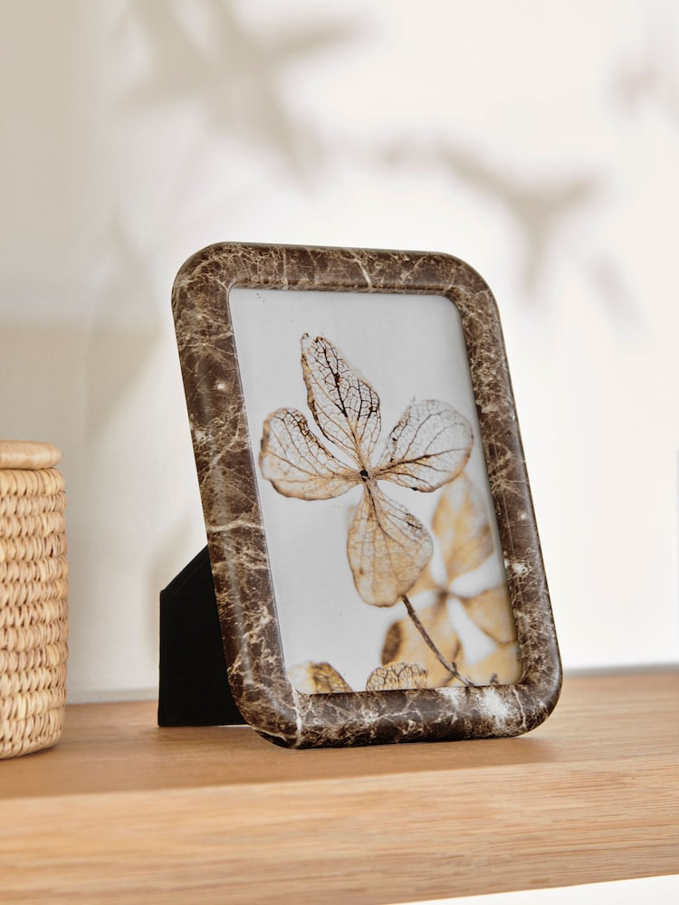 Brown Marble Effect Photo Frame - Image 1 of 4
