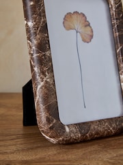 Brown Marble Effect Photo Frame - Image 2 of 4