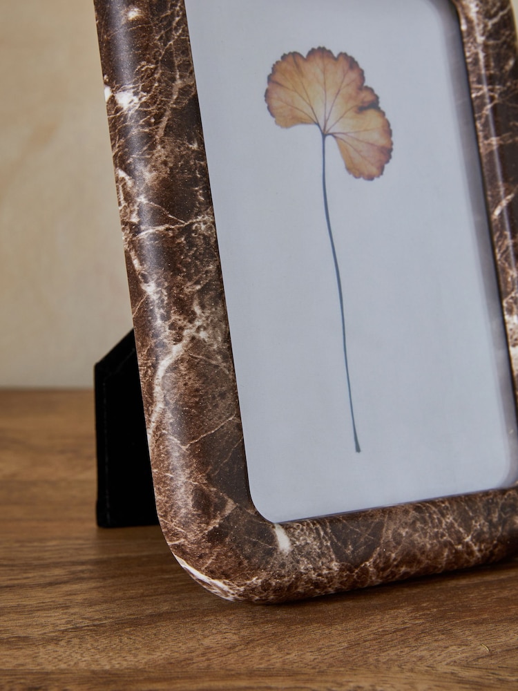 Brown Marble Effect Photo Frame - Image 2 of 4