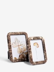 Brown Marble Effect Photo Frame - Image 4 of 4