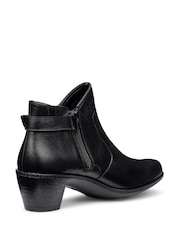 Hotter Black Wide Fit Wide Fit Madison Zip Ankle Boots - Image 3 of 4