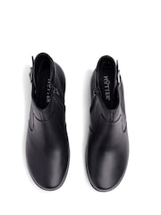 Hotter Black Wide Fit Wide Fit Madison Zip Ankle Boots - Image 4 of 4