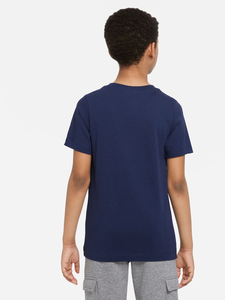 Nike Navy Futura Icon T-Shirt - Image 2 of 6