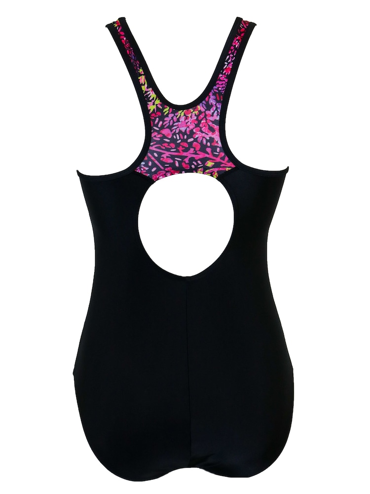 Pour Moi Black & Pink Energy Chlorine Swimsuit - Image 4 of 4