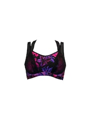 Pour Moi Black & Purple Energy Infinite Bra - Image 3 of 4