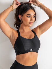 Pour Moi Black & Pink Energy Long Sleeved Swimsuit - Image 5 of 7