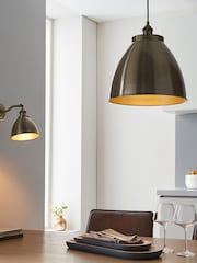 Gallery Home Antique Brass Langley Pendant Ceiling Light - Image 1 of 1