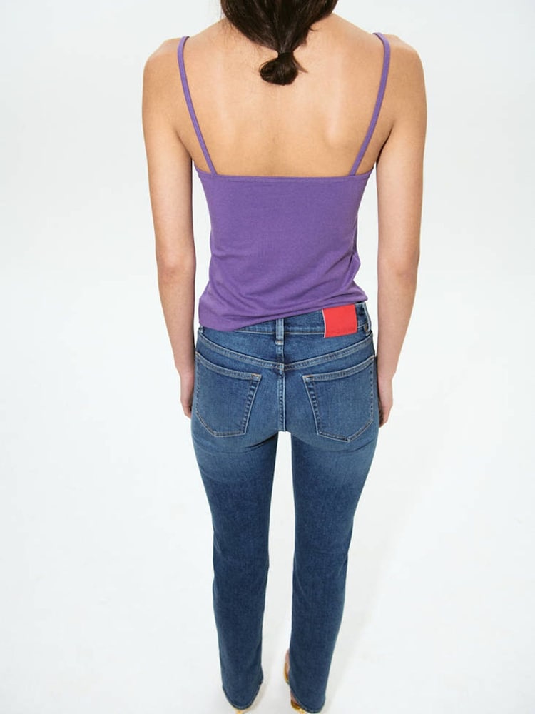 Mango Blue Slim Low Waist Jeans - Image 2 of 7