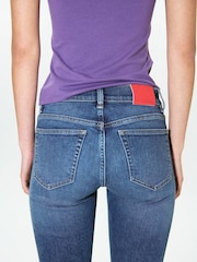 Mango Blue Slim Low Waist Jeans - Image 4 of 7