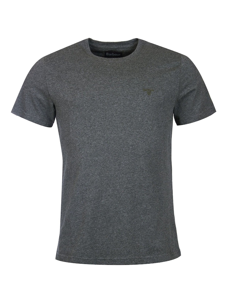 Barbour® Grey Mens 100% Cotton Sports T-Shirt - Image 7 of 8
