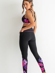 Pour Moi Black & Purple Energy Full Length Sports Leggings - Image 2 of 4