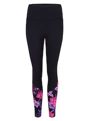 Pour Moi Black & Purple Energy Full Length Sports Leggings - Image 3 of 4