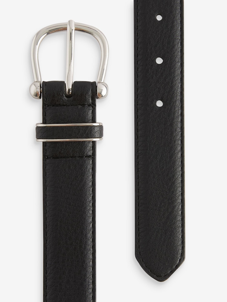 Black Essential PU Jeans Belt - Image 4 of 4 Black Essential PU Jeans Belt - Image 4 of 4