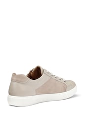 Hotter Cream Standard Fit Chase II Lace-Up/Zip Cupsole Trainers - Image 3 of 4