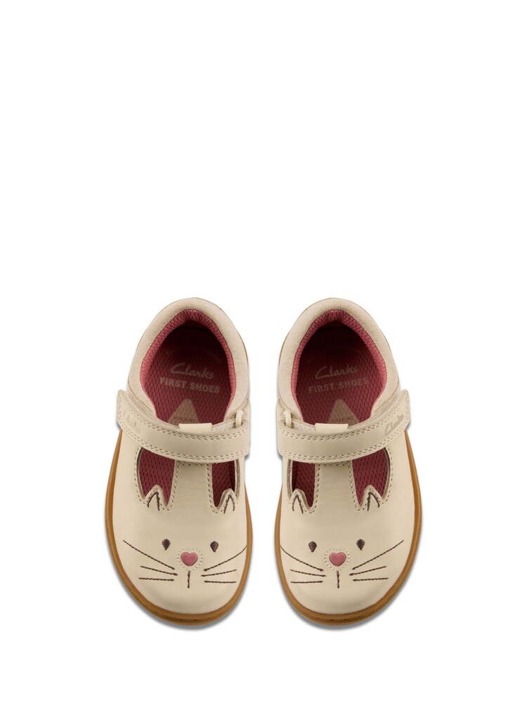 Clarks Cream Flash Ears Toddler Shoes - Image 6 of 7