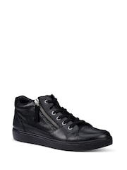 Schwarz - Hotter Standard Fit Rapid Lace-Up/Zip Cupsole Trainers - Bild 2 von 4