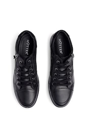 Schwarz - Hotter Standard Fit Rapid Lace-Up/Zip Cupsole Trainers - Bild 4 von 4