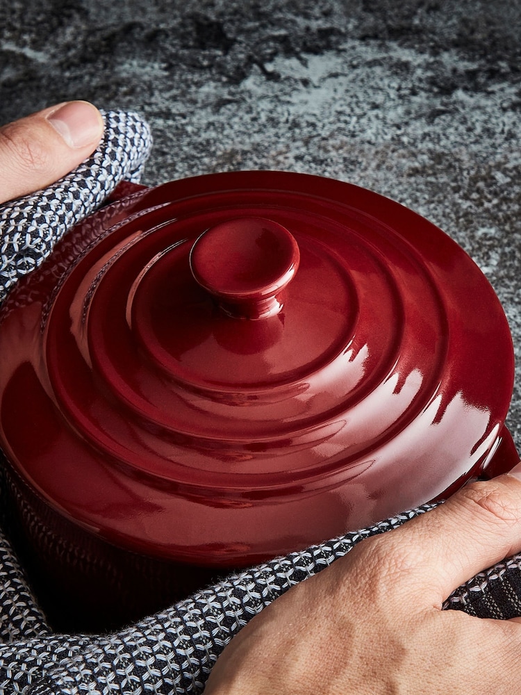 Barbary & Oak 5 Piece Red Ceramic Ovenware Set - Image 4 of 4