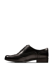 Clarks Black Hamble Oak Wide Fit Shoes - Image 2 of 6