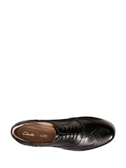 Clarks Black Hamble Oak Wide Fit Shoes - Image 5 of 6