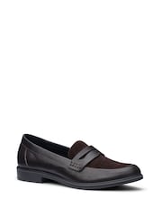 Hotter Brown Standard Fit Wide Fit Dorset Slip on Loafers - Image 2 of 4