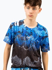 Hype. Boys Blue Tripple Drip T-Shirt - Image 3 of 6
