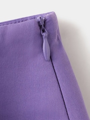 Mango Purple Frill Wrap Mini Skirt - Image 5 of 6