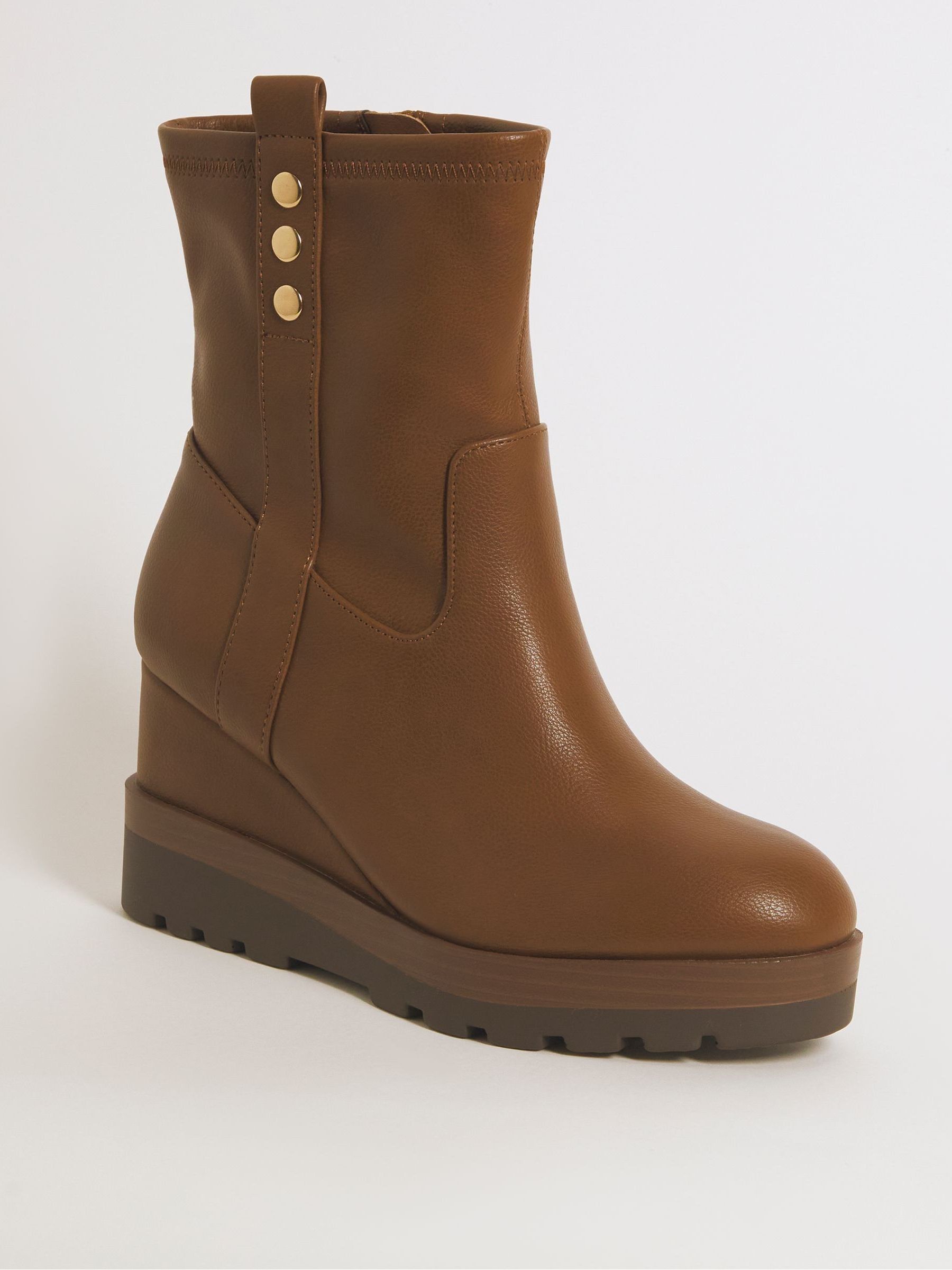 Wide fit wedge ankle boots uk 2025