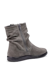 Grau - Hotter Rustle Zip/Buckle Ankle Boots - Bild 3 von 4