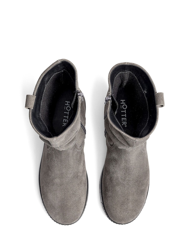 Grau - Hotter Rustle Zip/Buckle Ankle Boots - Bild 4 von 4 Grau - Hotter Rustle Zip/Buckle Ankle Boots - Bild 4 von 4