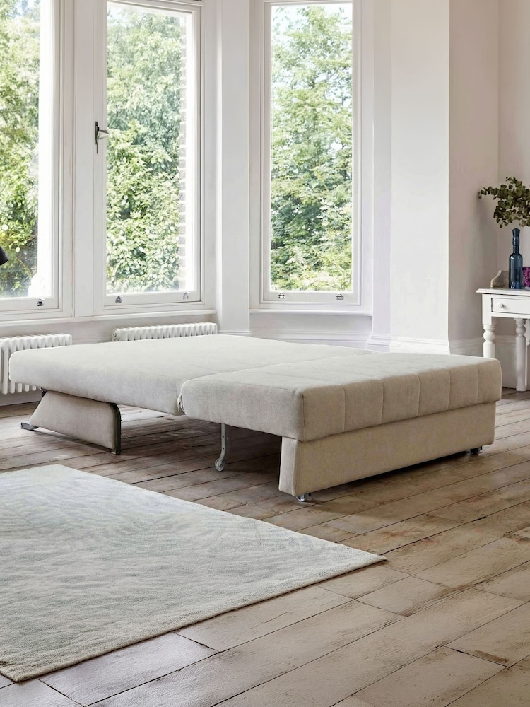 Willow & Hall Oatmeal Natural Appley Sofa Bed - Image 5 of 5 Willow & Hall Oatmeal Natural Appley Sofa Bed - Image 5 of 5