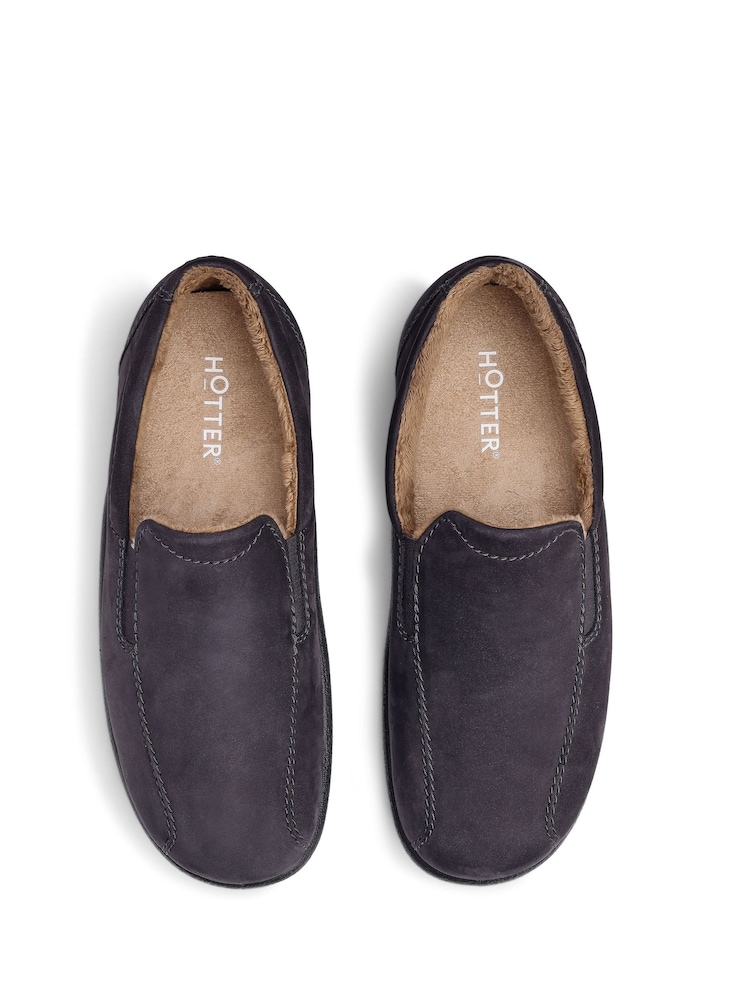 Hotter Grey Hotter Relax Slip On Slippers - Image 4 of 4 Hotter Grey Hotter Relax Slip On Slippers - Image 4 of 4