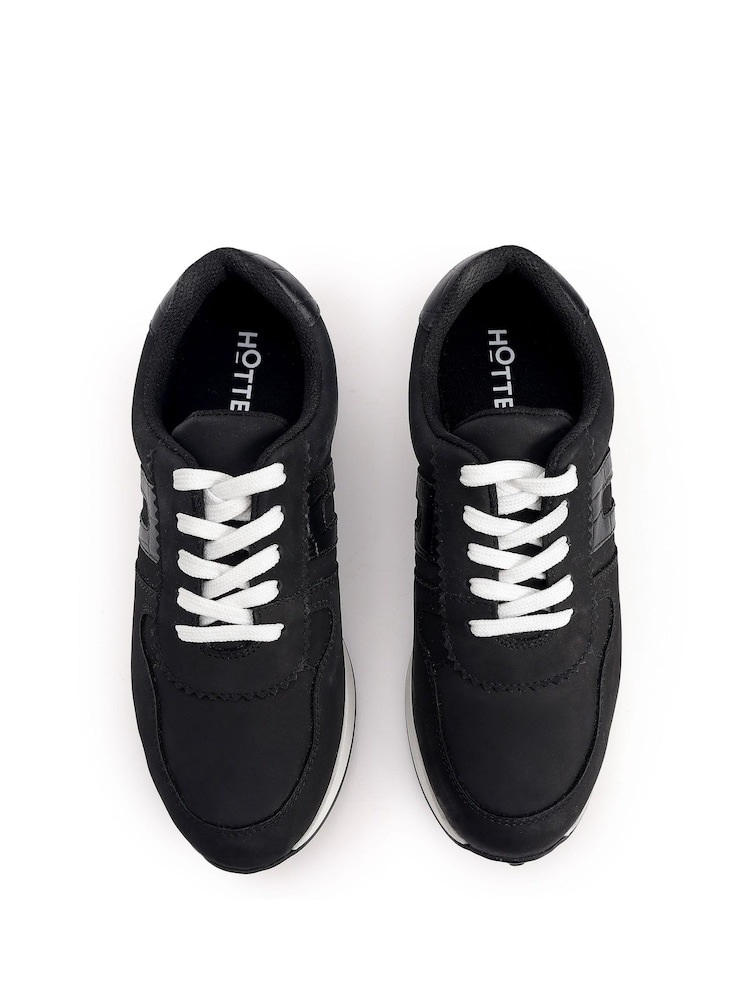 Hotter Black Standard Fit Revival Lace-Up Active Trainers - Image 4 of 4 Hotter Black Standard Fit Revival Lace-Up Active Trainers - Image 4 of 4