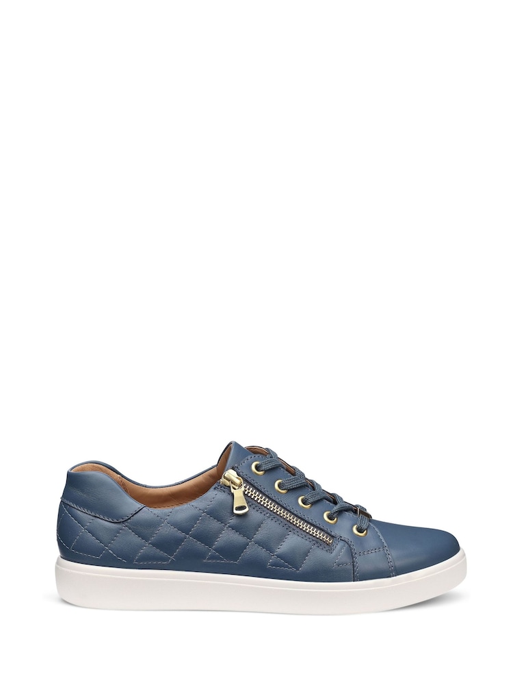 Hotter Blue Extra Wide Fit Wide Fit Wonder Lace-Up Trainers - Image 1 of 4 Hotter Blue Extra Wide Fit Wide Fit Wonder Lace-Up Trainers - Image 1 of 4