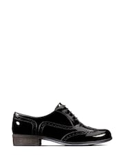 Clarks Black Dark Hamble Oak Wide Fit Shoes - Image 1 of 7