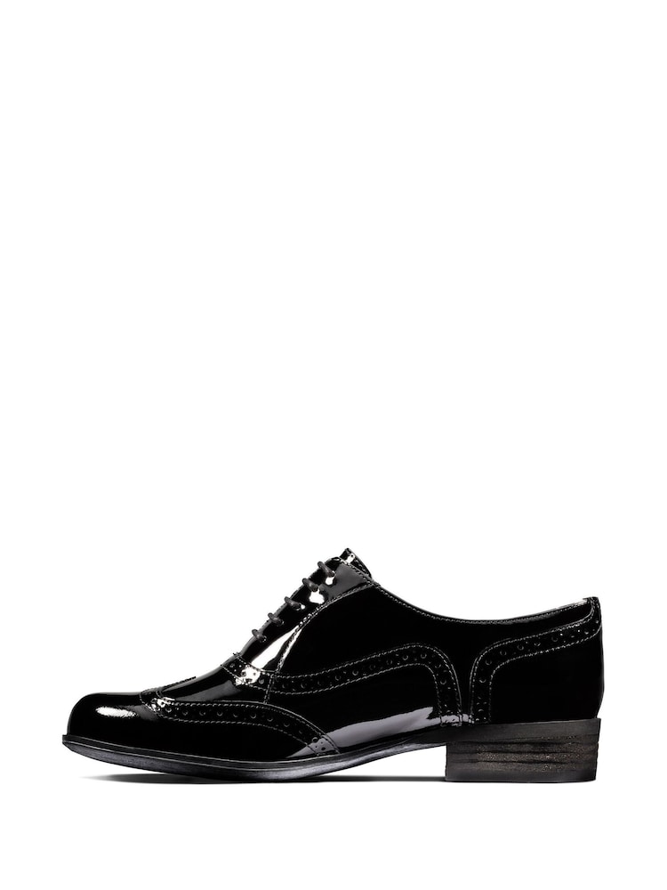 Clarks Black Dark Hamble Oak Wide Fit Shoes - Image 2 of 7