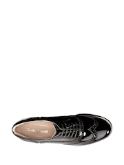 Clarks Black Dark Hamble Oak Wide Fit Shoes - Image 6 of 7