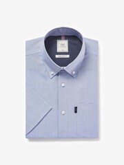Pale Blue Easy Iron Button Down Short Sleeve Oxford Shirt - Image 3 of 5
