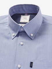 Pale Blue Easy Iron Button Down Short Sleeve Oxford Shirt - Image 4 of 5