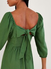 Monsoon Melanie Linen Blend Tea Dress - Image 3 of 8