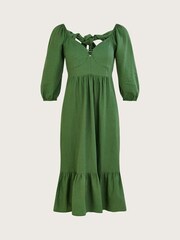 Monsoon Melanie Linen Blend Tea Dress - Image 4 of 8