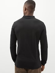 Lyle & Scott Black Long Sleeve Polo Shirt - Image 2 of 9