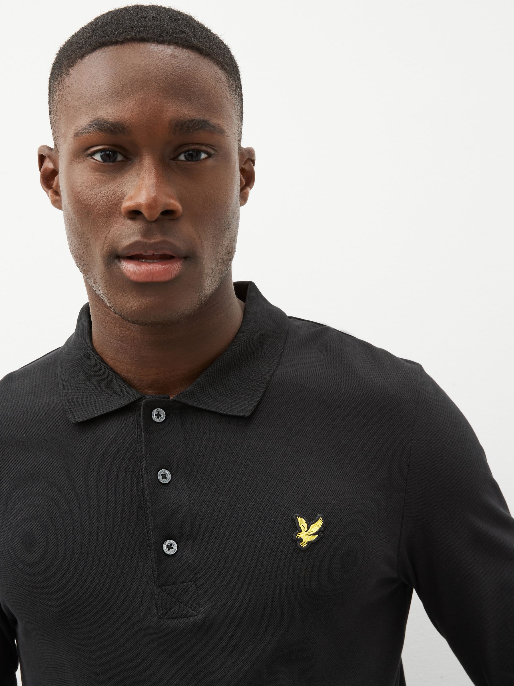 Buy Lyle & Scott Black Long Sleeve Polo Shirt from Next South Africa
