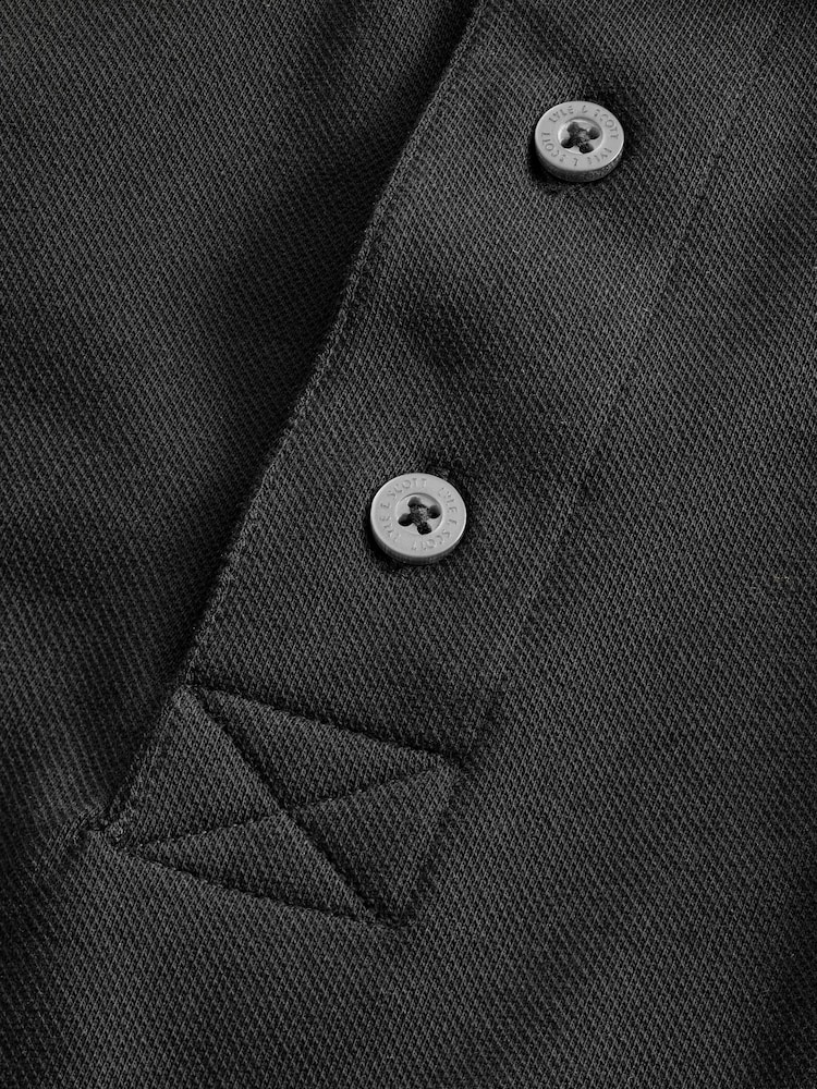 Lyle & Scott Black Long Sleeve Polo Shirt - Image 9 of 9