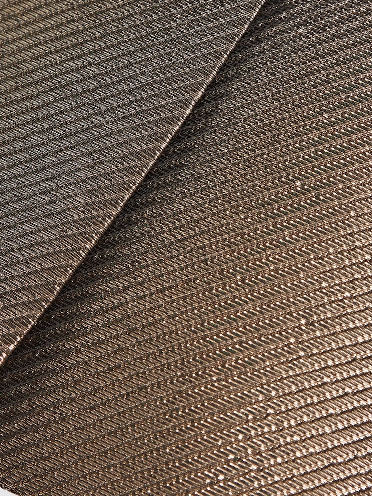 Reiss Gold Louisa Metallic Mini Skirt - Image 6 of 6