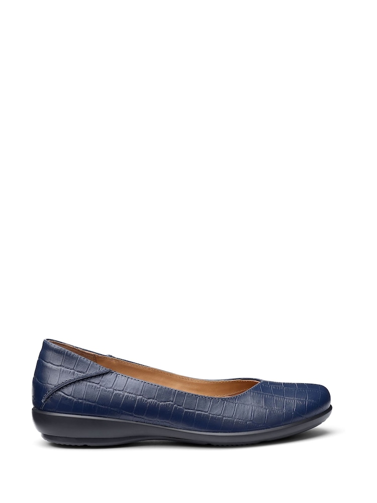 Blau - Hotter Birdie Slip-On Ballets Shoes - Bild 1 von 4 Blau - Hotter Birdie Slip-On Ballets Shoes - Bild 1 von 4